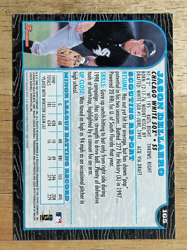 1999 Bowman #165 Jason Dellaero