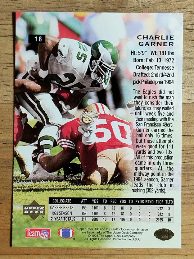 1994 SP #18 Charlie Garner RC