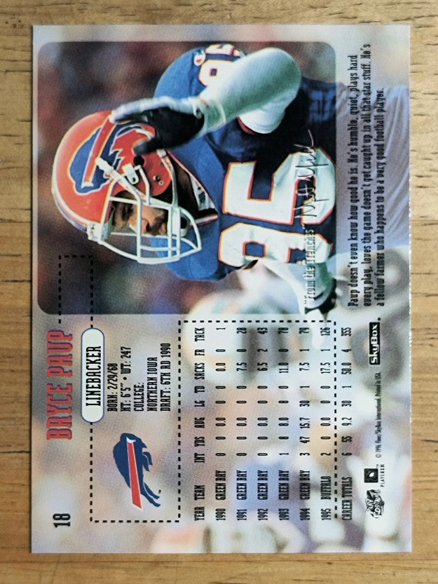 1996 SkyBox Impact #18 Bryce Paup
