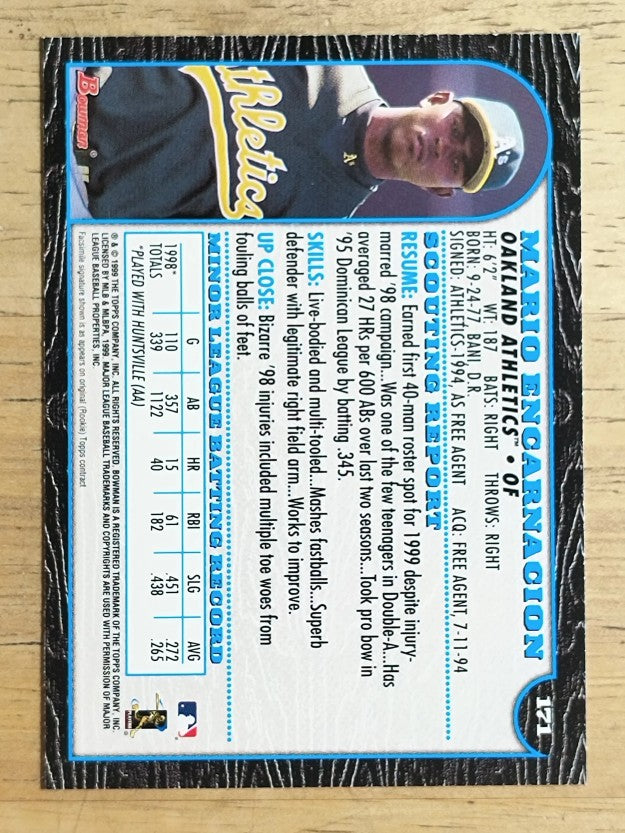 1999 Bowman #171 Mario Encarnacion RC