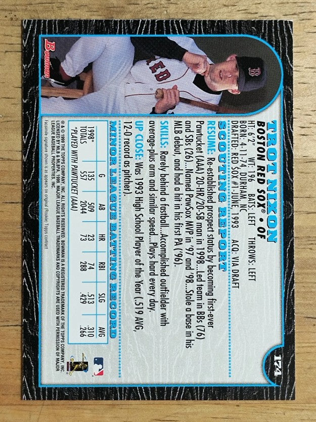 1999 Bowman #174 Trot Nixon