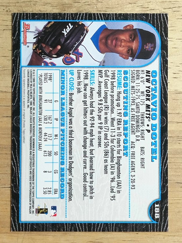 1999 Bowman #188 Octavio Dotel