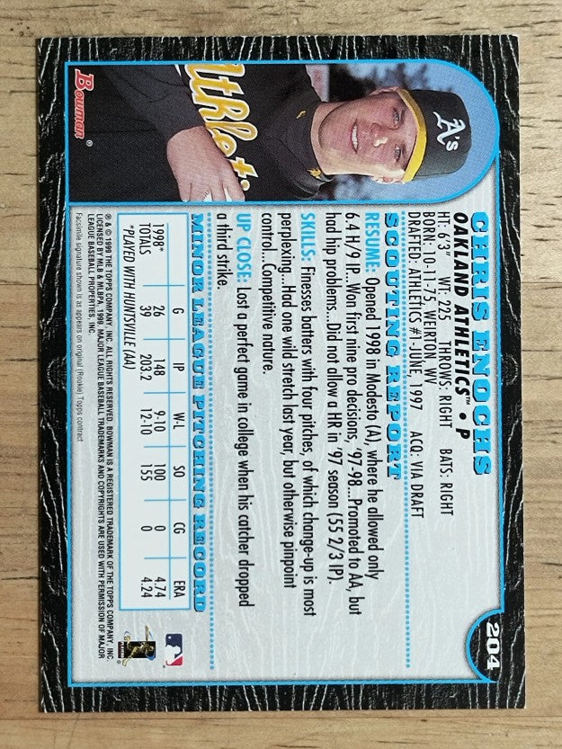 1999 Bowman #204 Chris Enochs