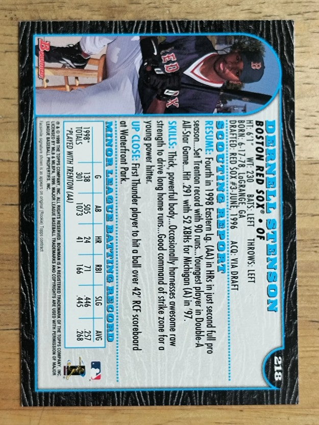 1999 Bowman #218 Dernell Stenson