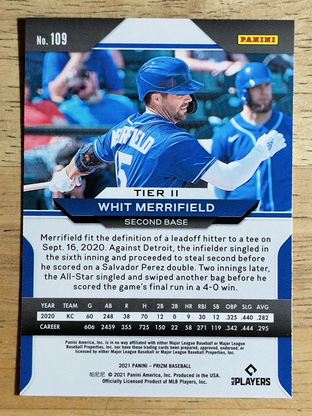 2021 Panini Prizm #109 Whit Merrifield