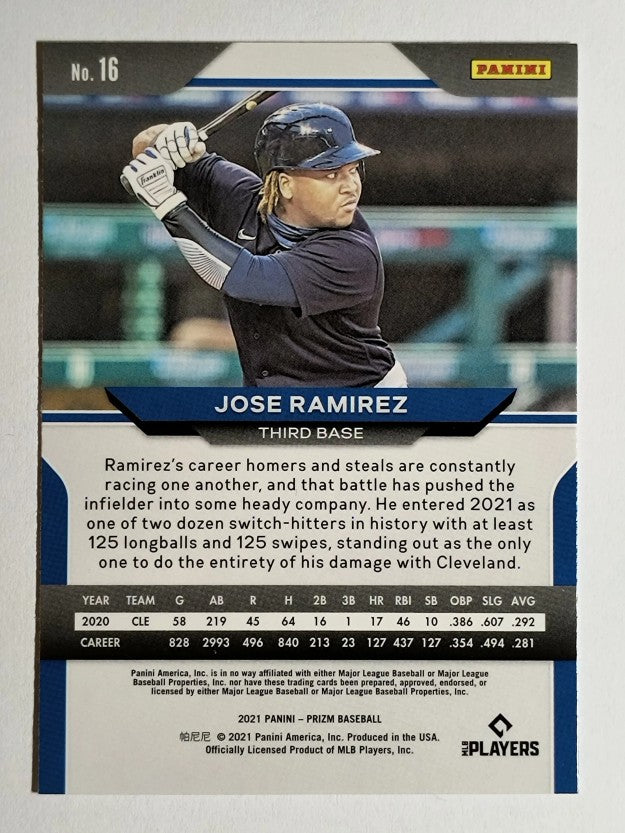 2021 Panini Prizm #16 Jose Ramirez