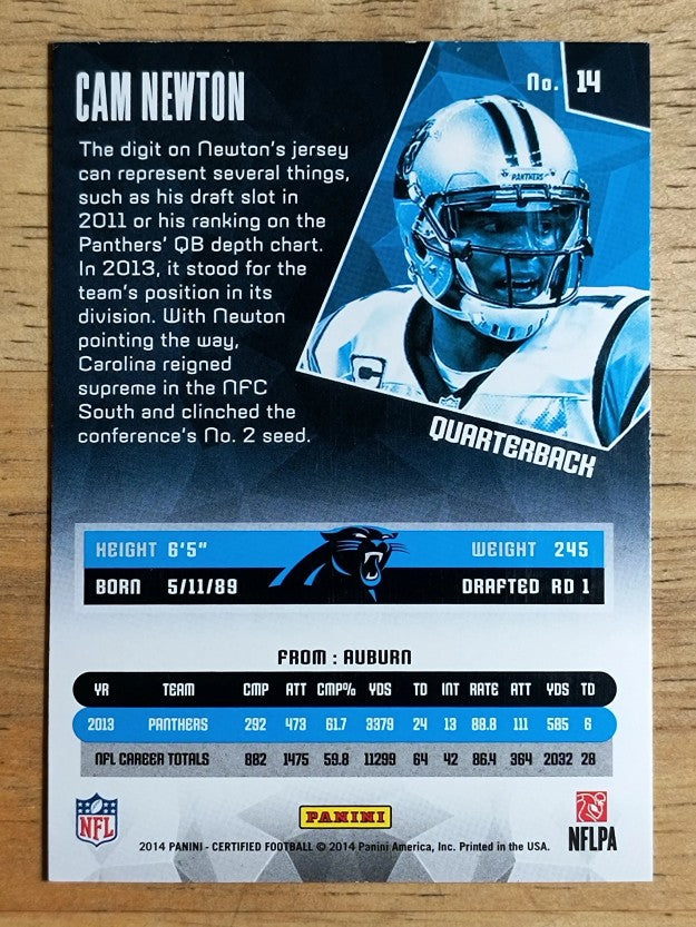 2014 Certified #14 Cam Newton