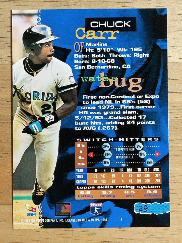 1994 Stadium Club #29 Chuck Carr