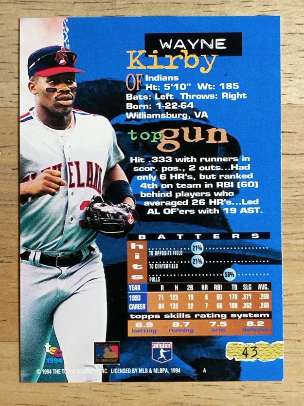 1994 Stadium Club #43 Wayne Kirby