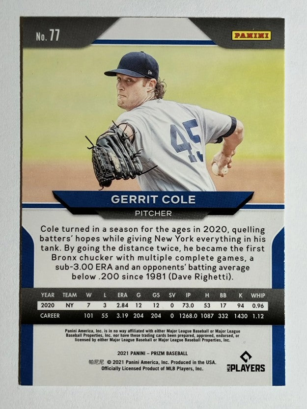 2021 Panini Prizm #77 Gerrit Cole