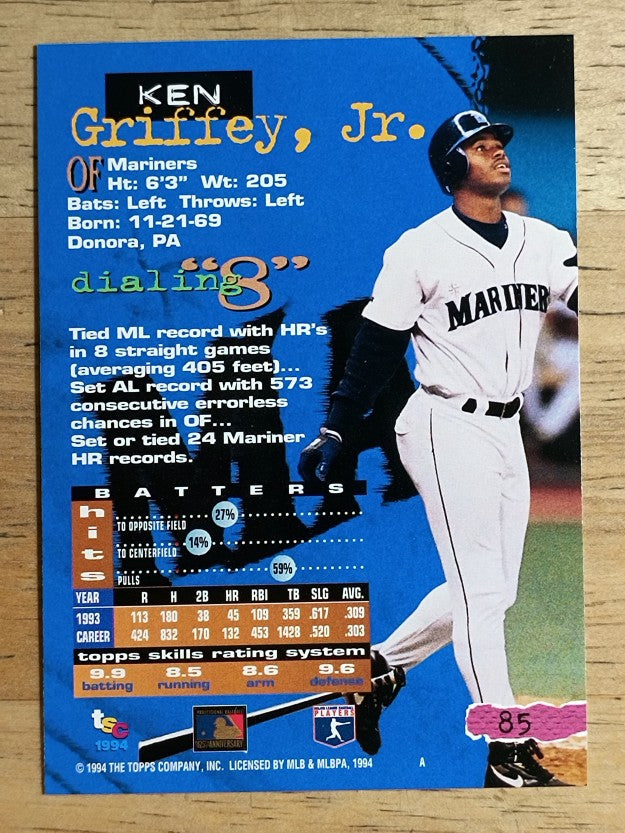 1994 Stadium Club #85 Ken Griffey Jr.