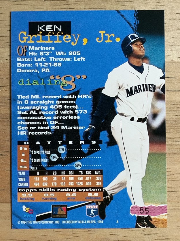 1994 Stadium Club #85 Ken Griffey Jr.