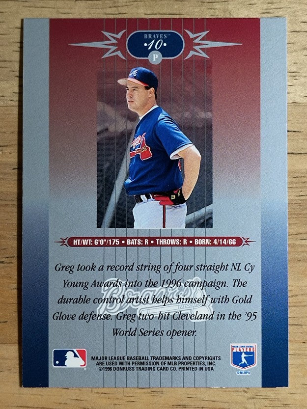 1996 Leaf Limited #10 Greg Maddux