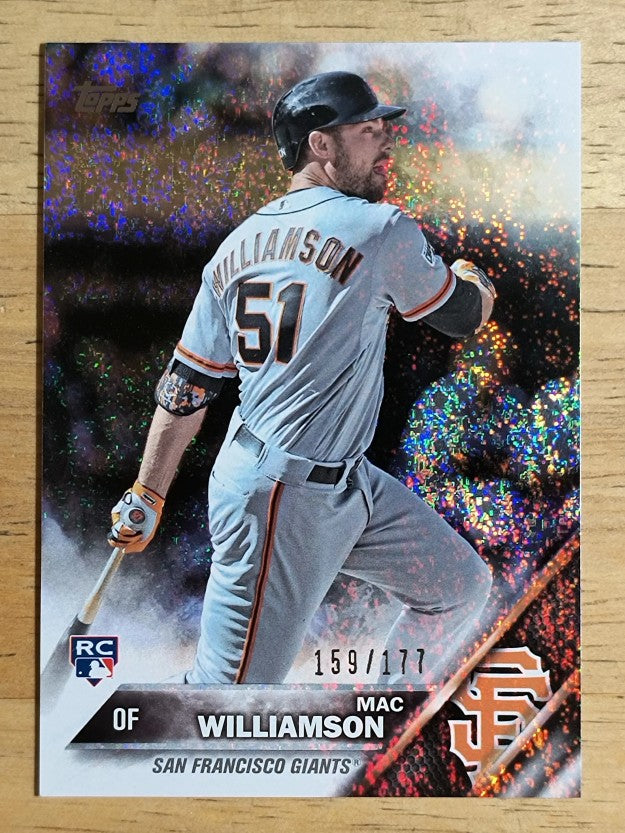 2016 Topps Factory Set Sparkle Foil #397 Mac Williamson