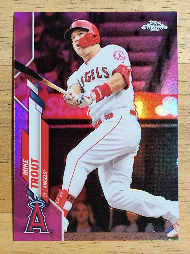 2020 Topps Chrome Pink Refractors #1 Mike Trout