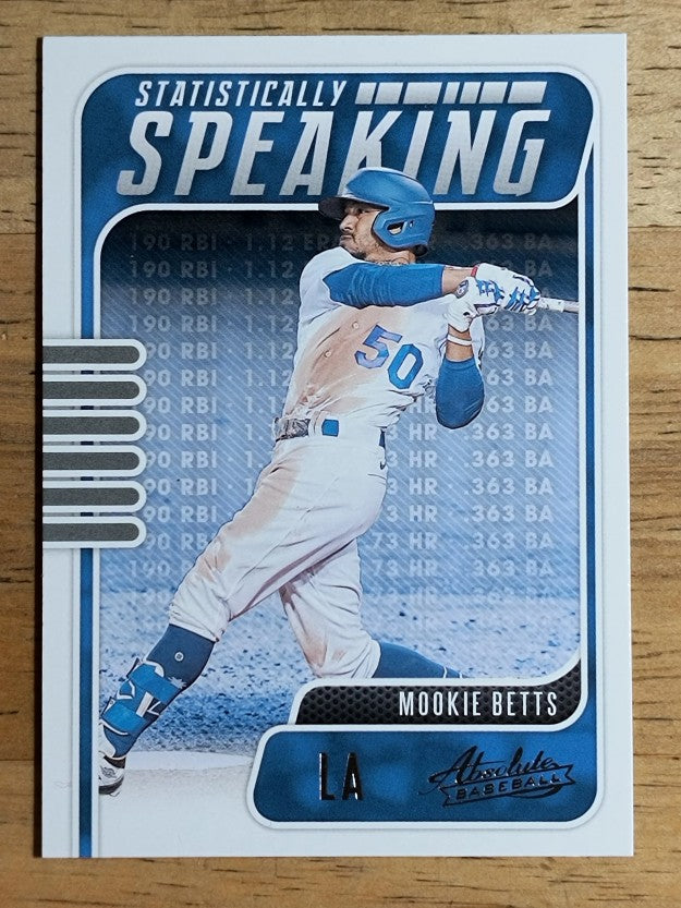 2021 Absolute Statistically Speaking Retail #3 Mookie Betts