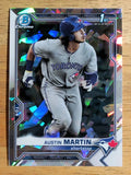 2021 Bowman Chrome Prospects Atomic Refractors #BCP87 Austin Martin