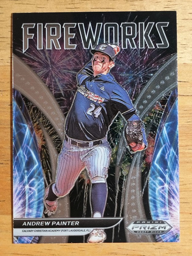 2021 Panini Prizm Draft Picks Fireworks #15 Andrew Painter