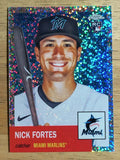 2022 Topps Chrome Platinum Anniversary Speckle Refractors #144 Nick Fortes