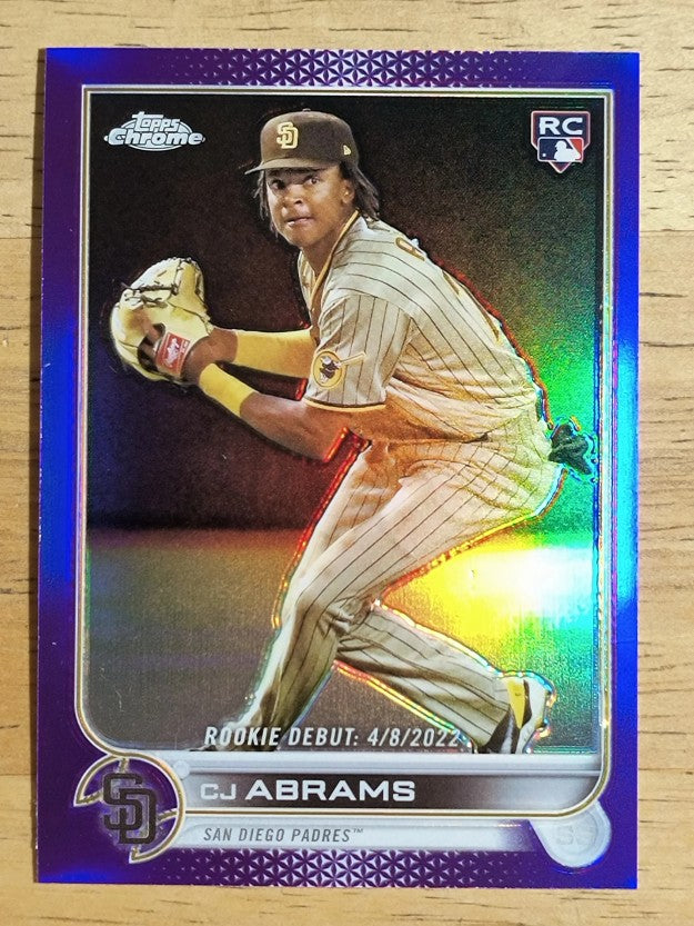 2022 Topps Chrome Update Purple Refractors #USC102 CJ Abrams