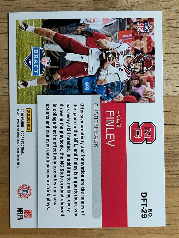 2019 Score NFL Draft #DFT29 Ryan Finley