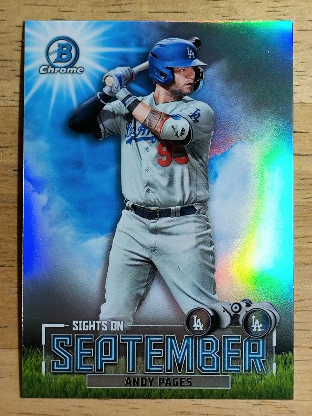 2023 Bowman Chrome Sights on September #SOS5 Andy Pages