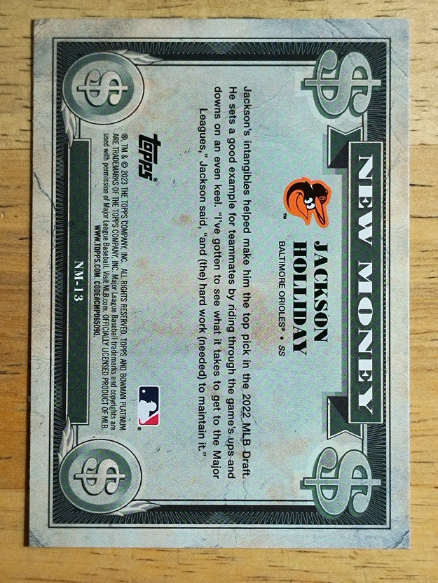 2023 Bowman Platinum New Money #NM13 Jackson Holliday