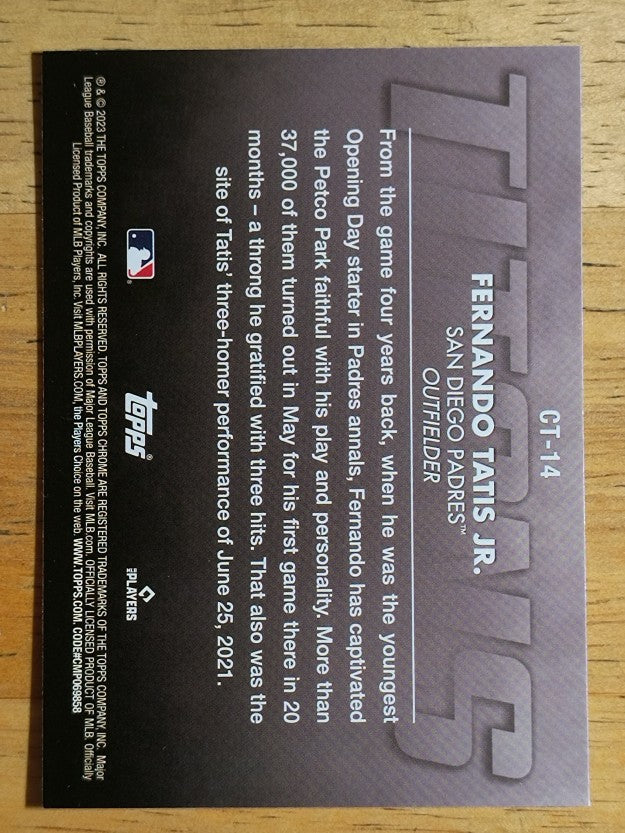 2023 Topps Chrome Titans #CT14 Fernando Tatis Jr.