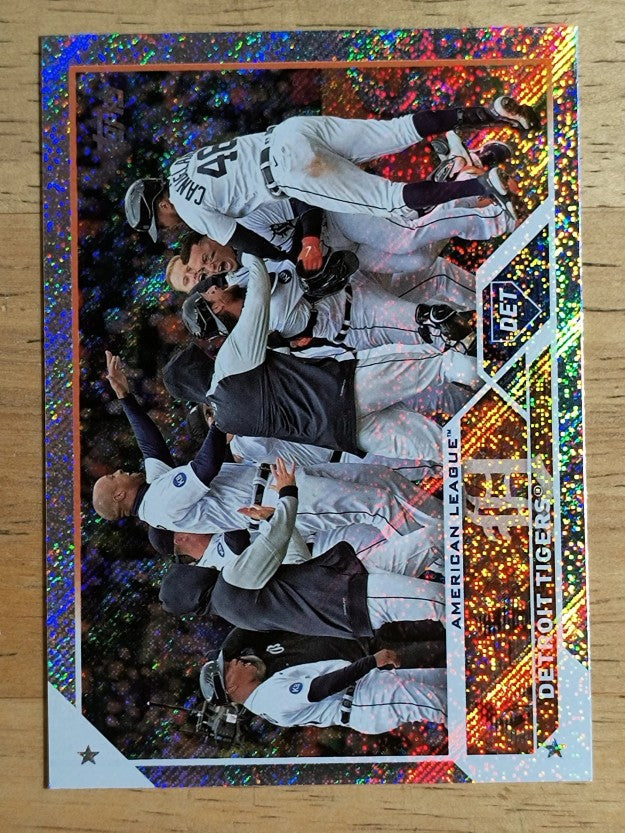 2023 Topps Factory Set Foilboard #555 Detroit Tigers