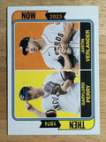 2023 Topps Heritage Then and Now #TAN6 Justin Verlander/Garylord Perry