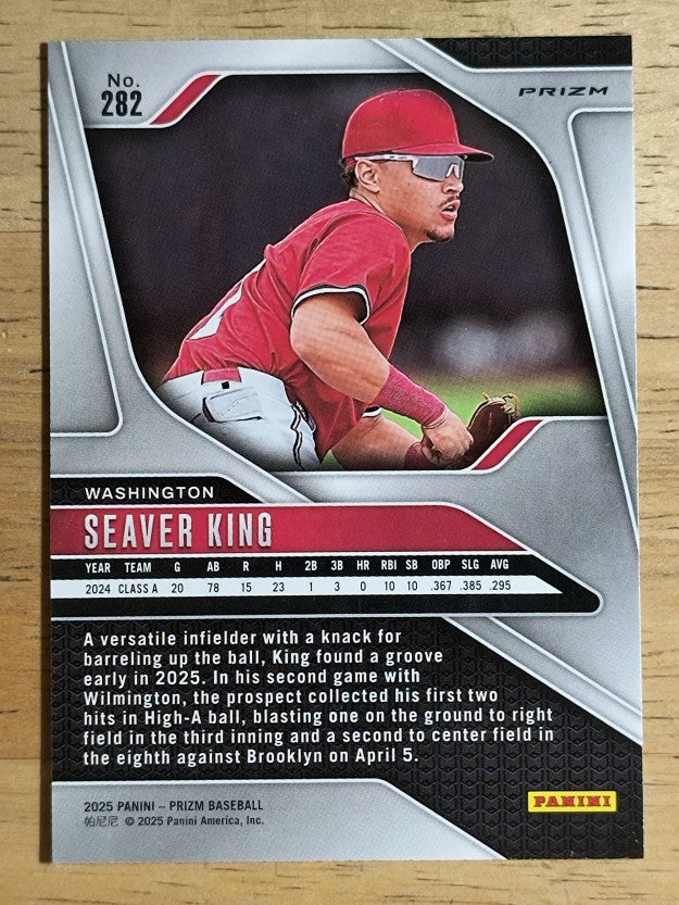 2025 Panini Prizm Prizms Blue Ice #282 Seaver King