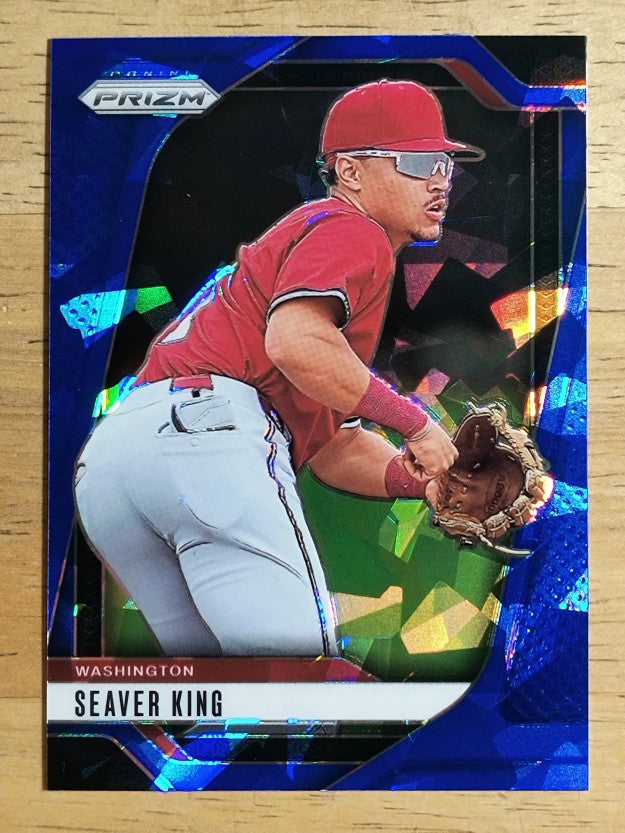2025 Panini Prizm Prizms Blue Ice #282 Seaver King