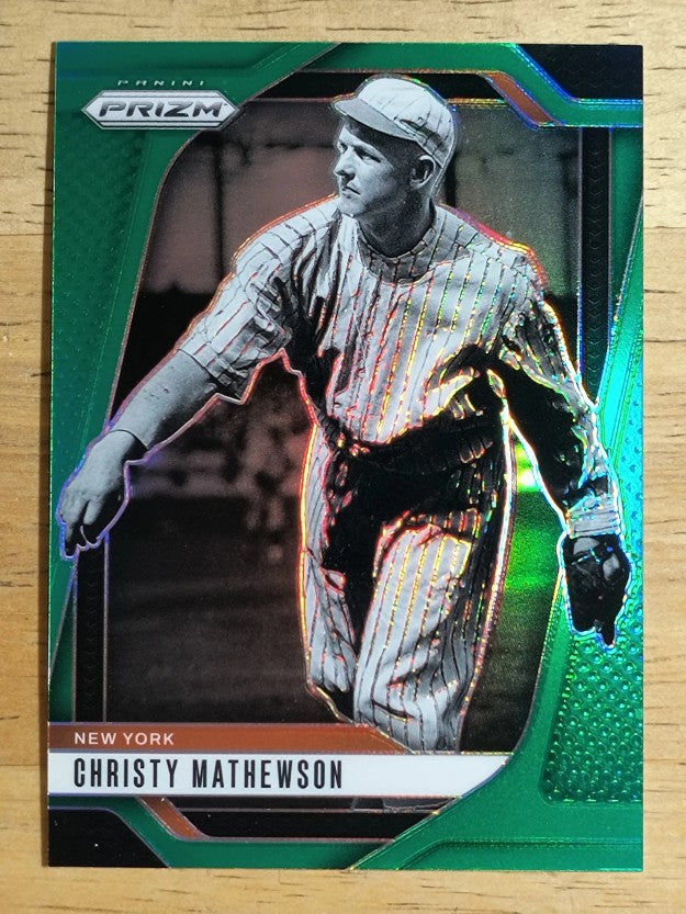 2025 Panini Prizm Prizms Green #129 Christy Mathewson