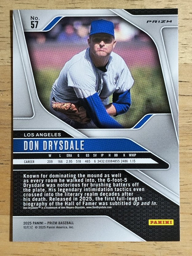 2025 Panini Prizm Prizms Silver #57 Don Drysdale