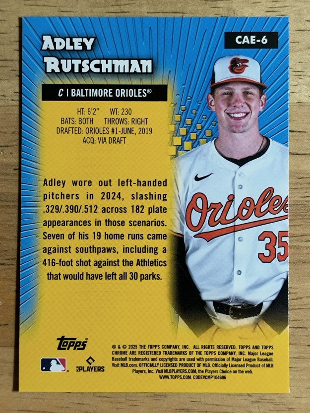 2025 Topps Chrome All Etch #CAE6 Adley Rutschman