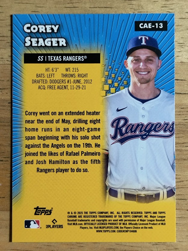 2025 Topps Chrome All Etch #CAE13 Corey Seager