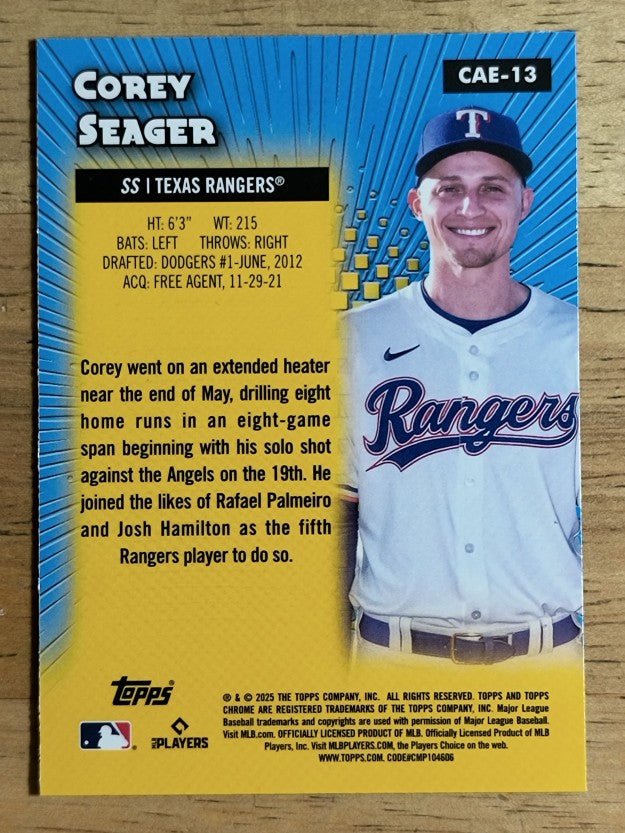 2025 Topps Chrome All Etch #CAE13 Corey Seager