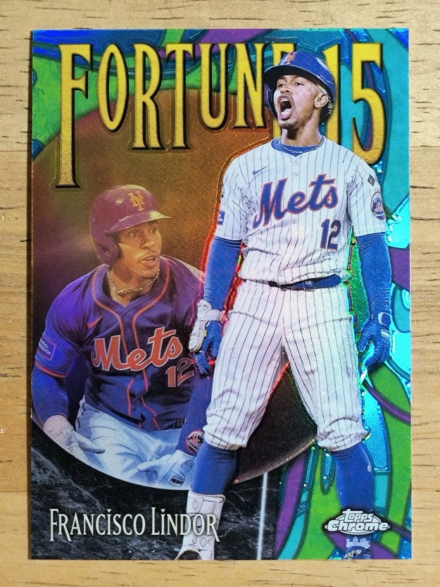 2025 Topps Chrome Fortune 15 #F157 Francisco Lindor