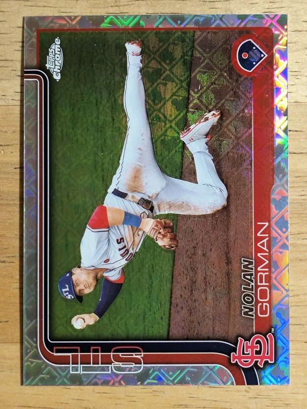 2025 Topps Chrome Logofractor #80 Nolan Gorman