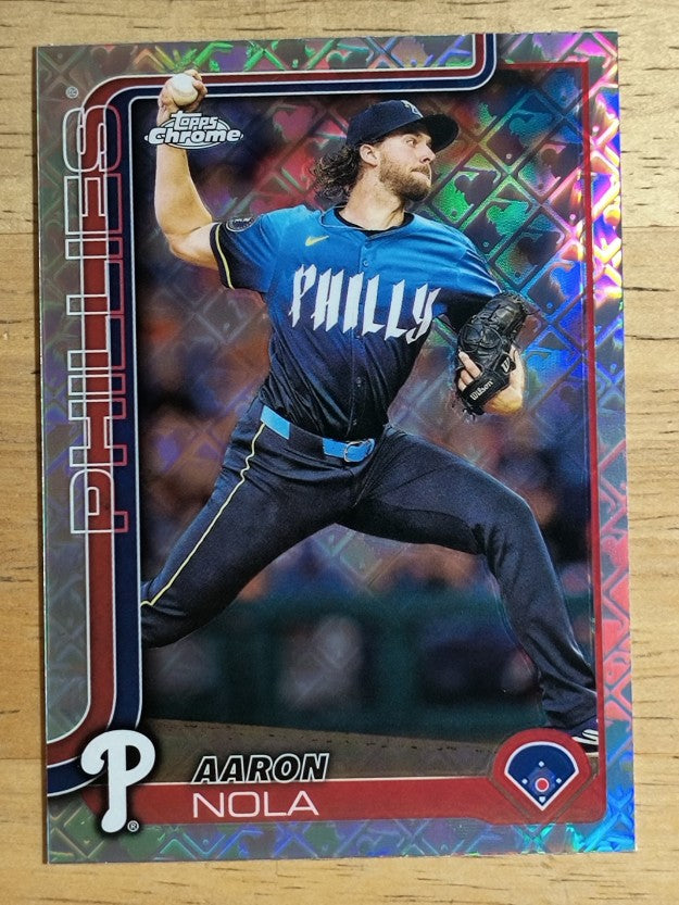 2025 Topps Chrome Logofractor #286 Aaron Nola