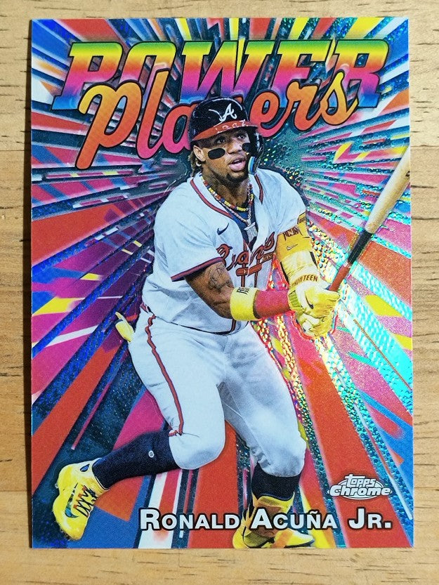 2025 Topps Chrome Power Players #PP7 Ronald Acuna Jr.