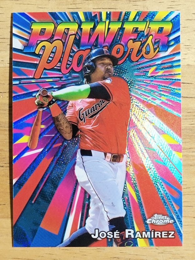 2025 Topps Chrome Power Players #PP14 Jose Ramirez