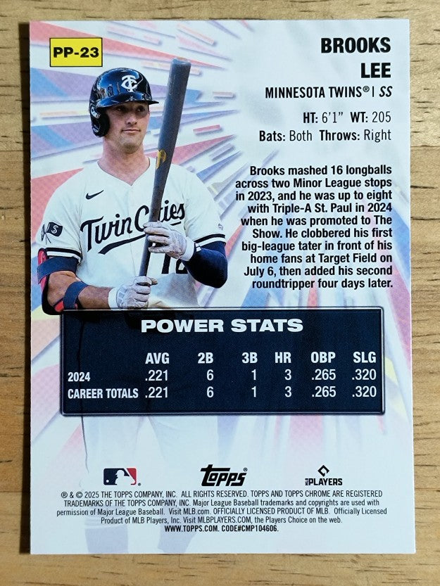 2025 Topps Chrome Power Players #PP23 Brooks Lee