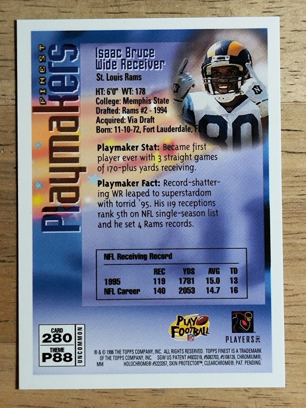 1996 Finest #280 Isaac Bruce S