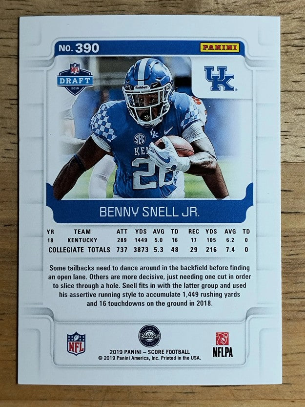 2019 Score #390 Benny Snell Jr. RC