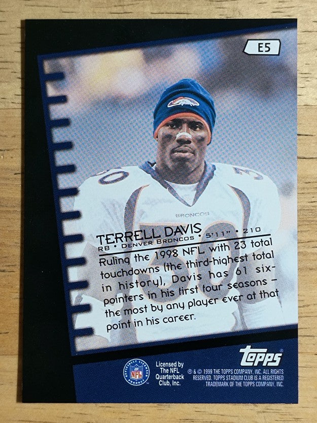 1999 Stadium Club Emperors of the Zone #E5 Terrell Davis