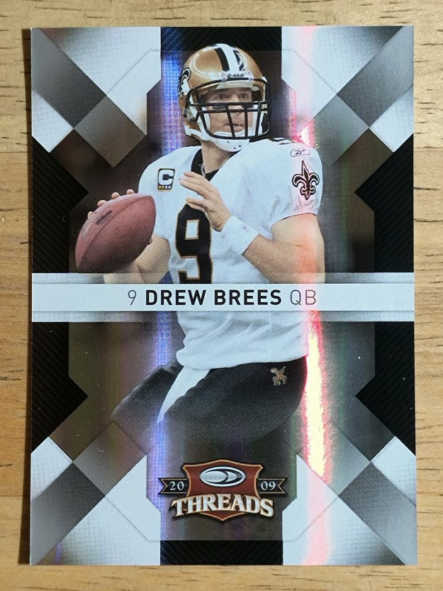 2009 Donruss Threads Silver Holofoil #62 Drew Brees