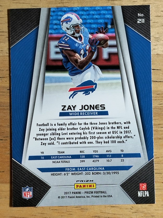 2017 Panini Prizm #211 Zay Jones RC