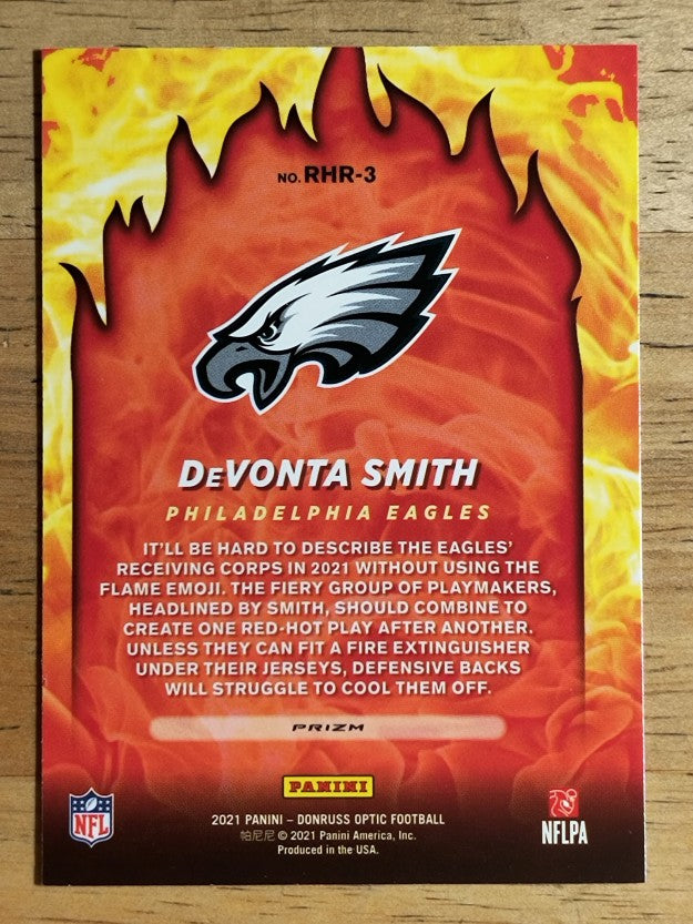 2021 Donruss Optic Red Hot Rookies #3 DeVonta Smith