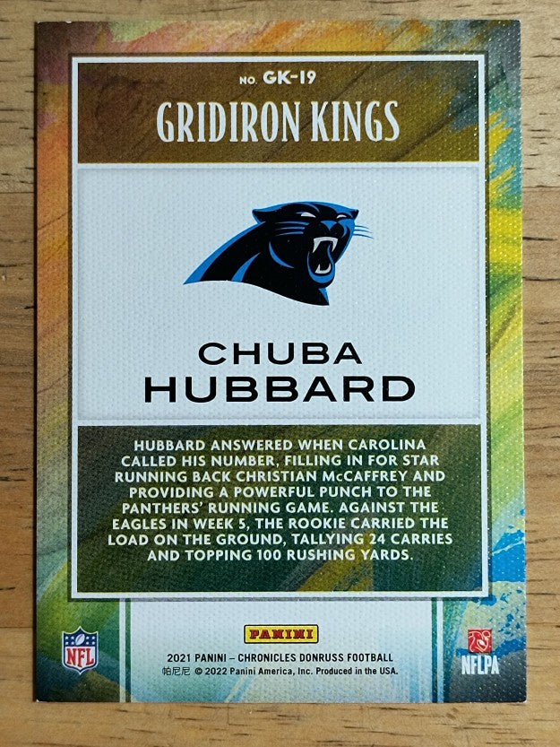 2021 Panini Chronicles Gridiron Kings Red #19 Chuba Hubbard